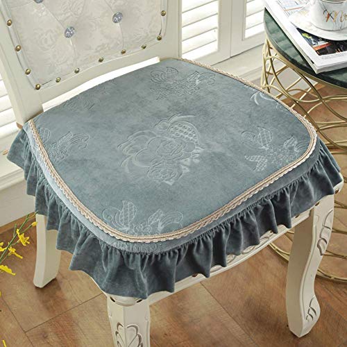 XHNXHN Cuscini per sedie da Pranzo Spessi Europei, Cuscini per sedili Corti in Peluche Cuscini per sedili per Esterni Antiscivolo per Interni Decorazioni per la casa Cuscini per sedie Lavabili con