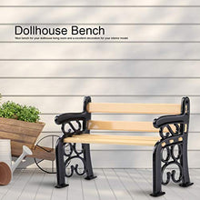1/12 Panchina da Giardino, Non Facile da Rompere, Sedia da banco per Bambola, Mini panchina da Giardino, Patio, panchina da Giardino, Facile da Usare, Camera da Letto per Bambini, Regali