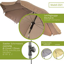 4smile ombrellone SunnyJoy - ombrellone da balcone Ø 200cm, regolabile in altezza e inclinazione, UV 50+ - i piccoli ombrelloni creano un ambiente