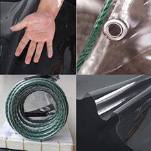 Telo Trasparente con Occhielli, Telone Trasparente Coperture Per Piante Addensare Trasparente Per Giardino, Balcone, Automobili, Casa Per Animali Domestici,Le Dimensioni Possono Essere Personalizzate