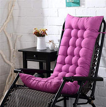 AGDLLYD Cuscino Imbottito per Sedia a Sdraio Poltrona Sdraio Relax Sedia Prendisole Panca Sedia da Giardino Balcone 125x48x8cm (Arancia)