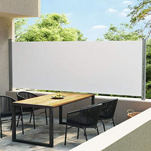 Tidyard Tenda da Sole Laterale Retrattile per Patio,Tenda da Sole per Esterno,Tenda da Sole Laterale,Tenda da Sole da Balcone,Tenda da Sole Avvolgibile 140/160x600 cm