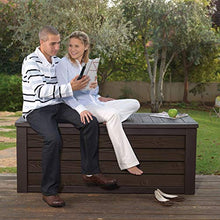 XLLLL Cassapanca da Esterno Baule Rattan Cassa Panca Portattrezzi Giardino Copri Giardino Deposito da Banco Impermeabile Esterno Grande Armadio Rettangolare per Reception