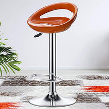 QinWenYan Sgabelli da Bar I Moderni Girevole Regolabile Sgabello da Bar Banchi Bar Alta Tavolo da Cucina Idraulico E Sedie Sedia da Bar (Color : Orange, Size : 80X40X40CM)
