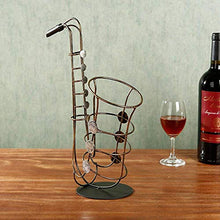 Cremagliera Del Vino Del Metallo Porta Bottiglie E Vetro Portabottiglie Per Vino- Decorazioni Per La Casa Mestieri, Può Contenere 1 Bottiglia Di Vino Rosso