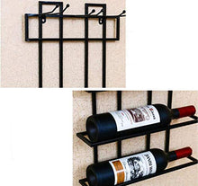 PZW Appendini Appendiabiti Appendiabiti Portabottiglie Ornamenti Portabicchieri Vino Rosso Appesi Portabottiglie Vino Creativi PortabottiglieNero