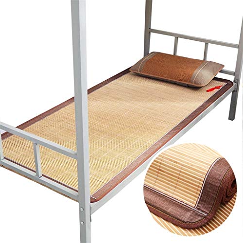 MBY Materassino in bambù, Letto Singolo for Studenti Pieghevole Rinfrescante Traspirante Temperatura Costante del Sudore, 7 Stili, 4 Dimensioni (Color : C, Size : 80×190cm)