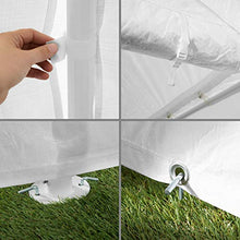 TecTake 403260 Gazebo da Giardino, 100% Impermeabile, Resistente ai Raggi UV, Quattro Elementi Laterali, 600x400x315cm, Bianco