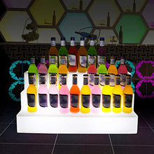 HNCS Display per Bottiglie di Liquore Illuminato A LED 3 Tier Illuminato Balconcino Portabottiglie con Telecomando per Bar da Casa Bevande per Illuminazione