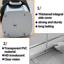 KMILE Pavimento Startning Start Start Guard Party Room Divisori, Rotolo Portatile UP Start Sneeze Guard Guard Barriera Isolamento con Schermo Trasparente Scudo e Sacchetto di stoccaggio, 6