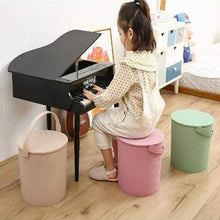 BYPING Sgabello Contenitore, Materiale PP Design della Maniglia Portatile Seatable Portata 100 kg Cambia Sgabello Scarpe, Difficile Multifunzione Alta capacità Scatola di Immagazzinaggio