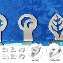 DOITOOL 6Pcs in Acciaio Inox Tovaglia Clip di Stile del Fiore del Pannello Esterno Tavolo Regolabile Morsetti Tavolo della Copertura del Panno Morsetti Supporto per La Casa di Nozze