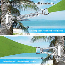 Huker Kit di Fissaggio Tenda a Vela 40 Pezzi Kit di Fissaggio e Installazione in Acciaio Inox per Tenda da Sole Rettangolare e Quadrata