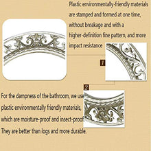 Specchio per Il Trucco del Bagno Ovale Vuoto, Specchio di Bellezza Decorativo da Appendere a Parete Impermeabile, Specchio da toeletta