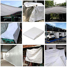 GJSN Telo Multiuso ， Telo per Esterni, Tettoie Tenda Rinforzata per Barca per Mobili da Giardino Auto in Legno da Campeio o Giardinaio 4 Dimensioni,Bianca,2X4M