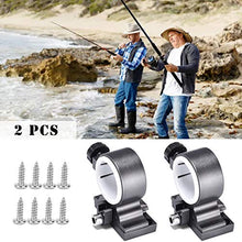 Staffa Fissaggio ombrellone Staffa per Ombrellone da Pesca Accessori Portacanna per Barche in Alluminio 2 Pezzi Portaombrelli Regolabile Ombrellone Grigio Supporto per Balcone Parasole da Pesca