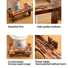 LZL Sgabello WC Sgabello a squatty Antiscivolo Sgabello in Legno massello in Legno massello Bagno Sgabello in Legno Postura per la Salute Vasino Tozzo (Color : Wood Color, Dimensione : Conventional)