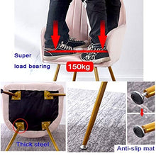 zyy Sedie per Sala Sedie Cucina Retro, Morbido Velluto Seduta e Schienale con Le Gambe Cuscino Metallo Poltrone for Sala Pranzo e Soggiorno Desk Chair (Color : Green)
