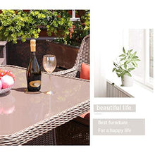 HLZY Tavolo in Vimini in Rattan mobili in Patio e Set Sedia, Arredamento da Esterni Rattan Garden Mobili Set Vetro Top Tavolino da caffè Patio Set tavolino da caffè Conversazione Patio all'aperto