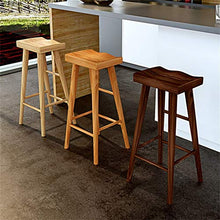 GYPPG Sgabello Bar Sedia Pranzo retrò con Gambe in Legno Sgabelli Bar ergonomici con Seduta Quadrata per Cucina | Pub | Cafe - Carico Massimo 200 kg