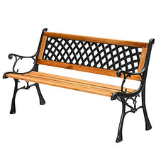 Panca da Giardino Combinazione di Tavolo e Sedia in Legno massello, Panchina del Parco del Balcone della casa del Legno Duro all'aperto, Seduta Lounge Resistente alle intemperie con Struttura in ghi