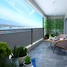 Sekey - Telo di Protezione per Balcone, in Rattan Sintetico, con Occhielli, Fascetta in Nylon, 600 x 90 cm, Colore: Antracite
