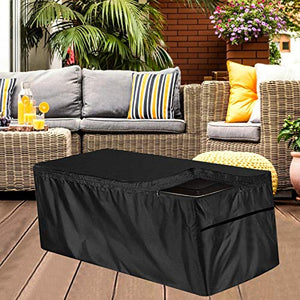 Copertura della Scatola del Ponte, Coperchio del Contenitore Stoccaggio del Giardino Esterno con Cerniera 210D Argento Rivestito Oxford Oxford Impermeabile Protezione UV Boxes Cabina Protezione