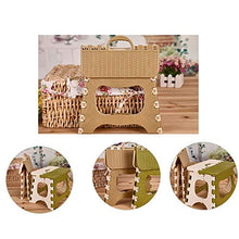 N/V Cucina Domestica Multifunzionale Portatile Pieghevole Comodo Sgabello salvaspazio Sedia in plastica Facile da riporre