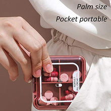 Custodia per pillole, organizer per pillole, portapillole, dispenser per pillole, visibile e trasparente, custodia per pillole extra large