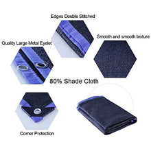 Telo Ombreggiante, Copertura a Rete con Paralume pergolato - 80% Panno for Patio HDB a baldacchino con Protezione Solare con Gommini (Nero) (Size : 3m x 4m)