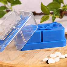LTLJX Custodia per Farmaci Dispenser per Scatole per Pillole Premium Cut Dispenser per Farmaci da 4 Punti con Scatola per Pillole Trasparente Splitter