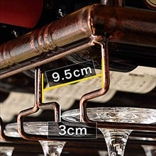 PZW Bancone Bar Bancone Bar Portabottiglie Ristorante Casalinghi Bicchieri da Vino Portabottiglie Retro Iron Art PortabottiglieB, 60 * 35cm