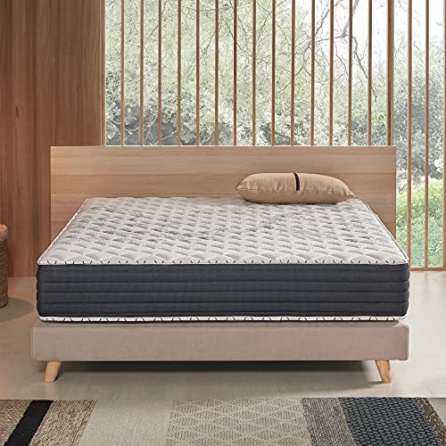 COSMOS | Astro | Materasso Piazza e Mezza 135x190 cm | Struttura Ibrida con Lattice e Memory Alto Adattamento Di Forma | Spessore 25 cm | Struttura Multi-Strato Ultra Ventilata | Effetto Rigenerante