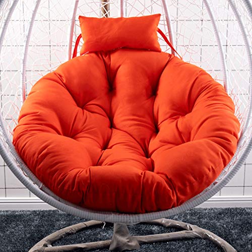 HLDBW Cuscino for Sedia Appeso a Forma di Uovo con Amaca Cuscino for Sedia a Dondolo Spesso con Cuscino Cuscino for Sedia a Dondolo Rotondo for Patio Nessun Diametro della Sedia 105 cm (41 Pollici)