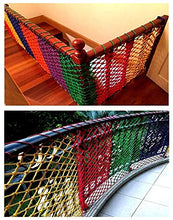 JRYⓇ Rete di Protezione del Colore-ringhiera per Balcone Recinzione di Protezione per Scale, Rete di Sicurezza in Nylon Rete Anti-Caduta per Balcone in Stile retrò, Recinzione di Sicurezza