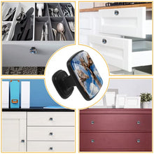 Set di 4 pezzi con maniglia quadrata per armadio da cucina, credenza, cassettiera, cassettiera, con viti, per cucina, comò, armadietto, bagno, armadio a tre giraffe
