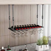 JHGJBJ Appesa Vino Rack Metallo, Forte E Stabile Soffitto Ferro Titolare Appeso Calice, Il Braccio può Essere Regolata da Altezza 30-60cm (Size : 80x30cm)
