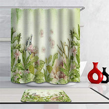 LIYAN Combinazione Bagno. Immagini Chiare E Colori Vivaci Rendono Il Tuo Bagno Pieno di Vita. Accessori da Bagno. Foglie Verdi. Fiori.
