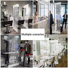 (Uso nel business) Roll Up Banner Banner Transparent Roll Up Banner | Pop up Divisore in PVC Schermo di protezione largo Scudo, schermo trasparente divisorio, supporto per la protezione dello sputo St
