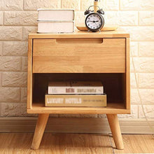 DYXYH Comodino - Divano Tavolino snack Tavolino, terminale Laterale Tavolo Comodino con immagazzinaggio del cassetto gambe in legno massello Soggiorno Mobili Camera Da Letto