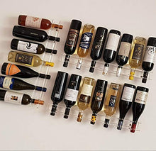 Slato Portabottiglie Porta Bottiglie di Vino a Parete Design Moderno in plexiglass Trasparente Blenda