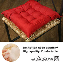 BCASE, Confezione Da 6 Cuscini Per Seduta E Sedia, 42X42 Cm, Rivestimento In Poliestere, Imbottitura In Fibra, 9 Cuciture, Comodo, Resistente, Facile Da Pulire, Per Cucina, Camera Da Letto, Ecc. Rosso