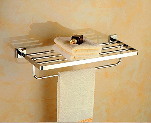 MBYW Portasciugamani Moderno Minimalista Portasciugamani Elegante per Il Bagno di Moda Portasciugamani da Bagno in Acciaio Inox 304 con Specchio  Adatto per Bagno,Cucina, Ufficio o Altri luoghi