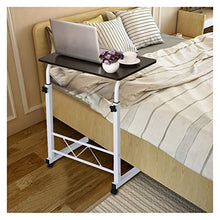 Home Office Laptop Table delle Famiglie Regolabile Mobile Sollevabile Computer Scrivania Tablet Ruote Portable Laptop Stand for Divano Letto Scrivania Portatile FF (Color : White)