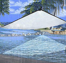 Chiaro telo impermeabile, Heavy Duty PE Pergola antivento Reinforced pioggia Tarp copertina, Anti Piante congelamento baldacchino, for mobili da giardino, resistente ai raggi UV, Lacrima Proof, con oc