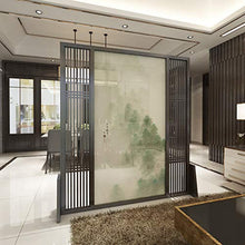Room Screen Even Divisorio Decorativo 160x180 cm (63 per 70 in), divisorio dello Schermo della Stanza, Decorazione della Pittura di Paesaggio Tradizionale Cinese