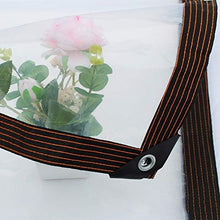 LXHONG Telone Trasparente Impermeabile con Occhielli，Telo in PVC Spesso 0,12 Mm，Tettoia per Piante Pieghevole Resistente alla Pioggia Ombra Facile da Pulire Giardino Terrazza, Personalizzabile