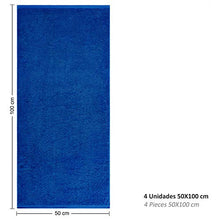 Eiffel Textile Set di asciugamani di qualità in spugna, 400 g, 100% cotone egiziano, 4 x lavandino, 4 pezzi