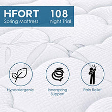 HIFORT Materasso 80x190 cm, molle insacchettate, singolo, molleggio a 7 zone, traspirante, alta elasticità, fibra di bambù, durezza media, 20 cm
