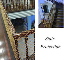 Rete Protettiva,Rete a Fune Rete Di Balcone Giardino Storage Luggage Cargo Corda Net Nylon Net Gattier,per Ringhiera Scale Proteggere Recinzioni Piante Recinto Trellis Party Foto Appeso,3" 5/16"